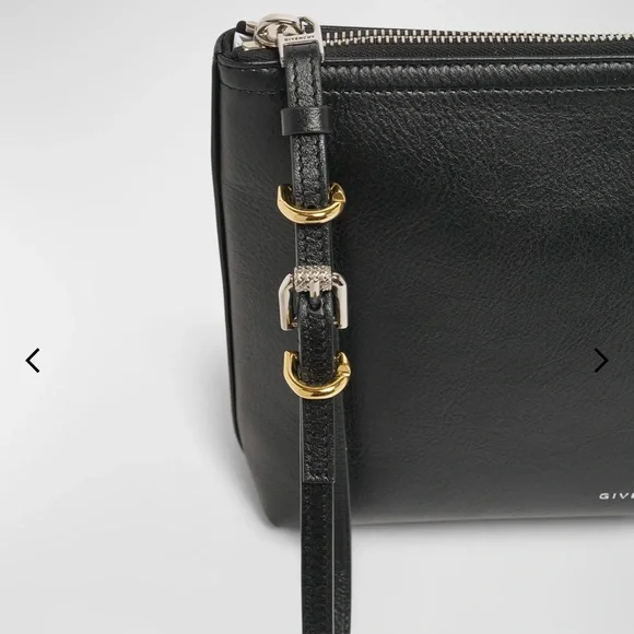 New GIVENCHY Voyou Leather Pouch - Black - Picture 8 of 11
